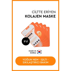 Mjcare Glow Collagen Melting Mask - Hydrojel Şeffaflaşan Eriyen Maske 5'li