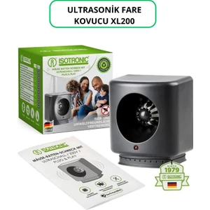 Ultrasonik XL200 Fare & Sıçan Kovucu – 50 M² Alan