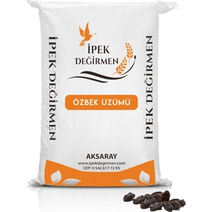İpek Değirmen Lüks Kuruyemiş Özbek Üzümü Çekirdeksiz Kara Üzüm 2 KG