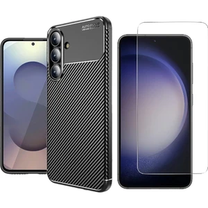 Samsung Galaxy S25 Fe Kılıf Vendas Auto Focus Negro Silikon Kapak + Nano Ekran Koruyucu