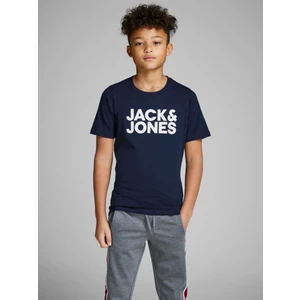 Jack & Jones JJECORP LOGO TEE SS O-NEC Lacivert Erkek Çocuk Kısa Kol T-Shirt