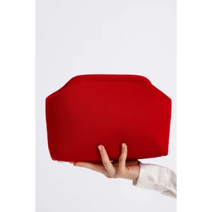 Kadın Kırmızı Clutch Portföy El Çantası