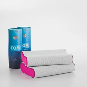 FOM 2'li Flex Tam Ortopedik Visco Konforlu Uyku Yastık Kampanyası, Ortopedik, 60 X 40 X 14/11, Fuşya