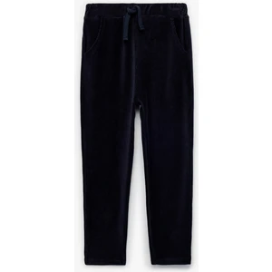 Beli Bağlamalı Cep Detaylı Basic Kadife Pantolon