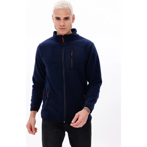 Erkek Biyeli Fermuarlı Spor Polar Ceket