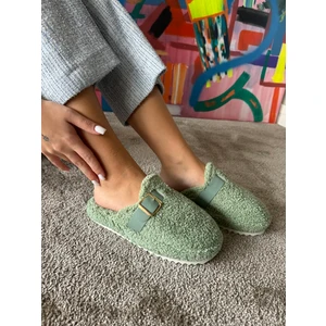 Kadın Sessiz Taban Yumuşak ve Hafif Kemerli Peluş Ev Terliği