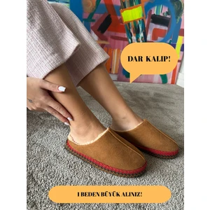 Kadın Sessiz Taban Yumuşak ve Hafif Örgü Desenli Peluş Ev Terliği