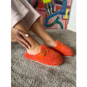 Kadın Sessiz Taban Yumuşak ve Hafif Kemerli Peluş Ev Terliği