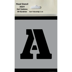 Stencil Harf Boyama Şablonu X021