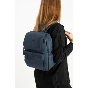 Yumuşak Dokulu Ultra Hafif, Esnek ve Su Geçirmez Polyamid Kumaş sırt Çantası Lacivert Model: (571-13-14B)