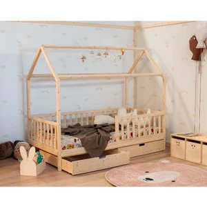 Montessorı Ev Yatak 90 x 190 Çekmeceli