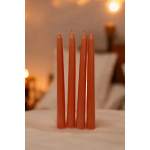 Şamdan Mum 4'lü Turuncu