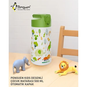 500ML Çocuk Su Matarası | Paslanmaz Çelik | Pipetli | Bpa Free | Sızdırmaz Kapaklı