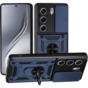 Tecno Camon 40 Pro Kılıf Magnetik Standlı Kamera Korumalı Zore Sürgülü Vega Kapak