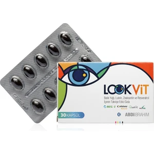 Lookvit Balık Yağı, Lutein, Zeaksantin Ve Resveratrol İçeren Kapsül Takviye Edici Gıda