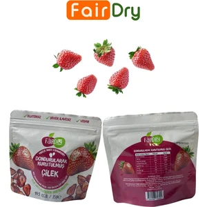 Çilek Dilim, Freeze Dried, Dondurularak Kurutulmuş, Meyve Kurusu, Katkısız, Çıtır Meyve Cipsi
