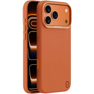 iPhone 17 Pro Max Uyumlu Kılıf M-Safe Şarj Özellikli Polimerik Deri Urban Nano Kapak Turuncu