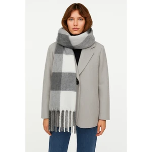 Unisex Puffy Düz Renk Şal Atkı