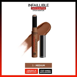 L'oréal Paris Infaillible Face Sculpter Stick Kontür - Medium