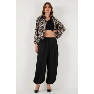 Oversize Bağlamalı Balon Paça Saten Şalvar Pantolon Bayan Pantolon 68351199