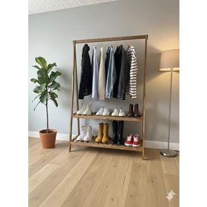 Konfeksiyon Elbise Askılık Iki Raflı 148*105 cm