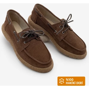 Kadın Hakiki Deri Bağlamalı Loafer Günlük Ayakkabı Enita