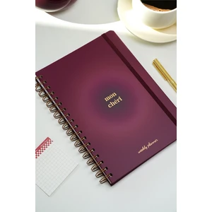 Matt Notebook 2026 Yılı B5 Haftalık Ajanda Spiralli 17X24 cm - 12 Aylık