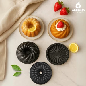 Mini Trio Döküm 3 Parça Mini Kek Kalıbı