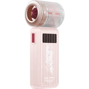 Portatif Soğutucu El Fanı Gyro Serisi Bilek Askı Ipli Dijital LED Göstergeli Pembe