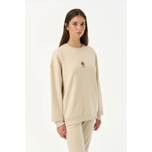 Goblin Baykuş Supersoft Sweatshirt - Parşömen Bej