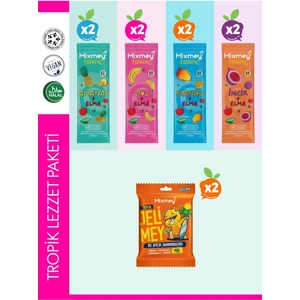 Tropik Lezzet Paketi – 10 Adet | Tropik Meyve Bar Jelimey – Sağlıklı Atıştırmalıklar (10 ADET)