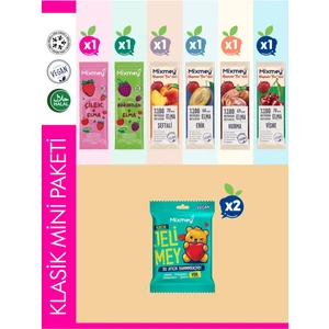 Klasik Mini Paketi – 8 Adet | Meyve Bar Jelimey –sağlık Atıştırmalıklar Vegan, Glutensiz (8 ADET)