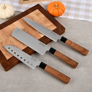 Cavit Inox Asya Serisi 3 Parça Şef Bıçağı Seti