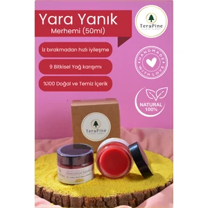 Tera Pine Kantaron Kremi 50ML Yara Ve Yanık Kremi, 9 Bitkisel Yağ, Iz Kalmasını Önler, Egzama