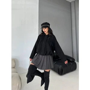 Süet Apoletli Bomber Ceket