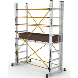 2x8 Basamaklı Polysafe - Çok Amaçlı İskele Merdiven PL003