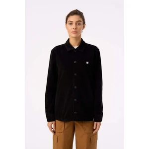 Panda Kadife Ceket - Siyah