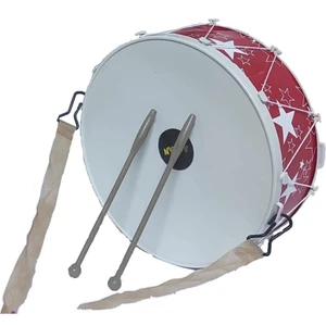 Brother Toys Oyuncak Davul Çocuk Gösteri Davulu 18 cm Kırmızı Renk