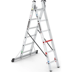 2X6 Basamaklı Duocombi - İki Parçalı Çok Amaçlı Merdiven Tsa4