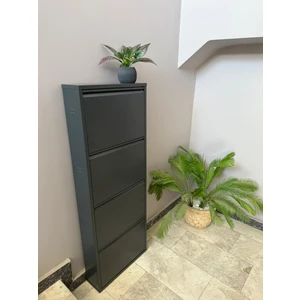 Metal Ayakkabılık 4'lü Antrasit Ral 7016