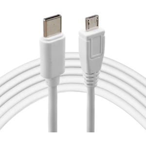 4442 Type-C To Micro USB Çevirici Dönüştürücü Kablo 80 cm Type-C (Usb-C) → Micro USB Dönüşüm 480 Mbps’ye Kadar Veri Aktarım Hızı Ters Takılabilir Type-C Uç Tasarımı
