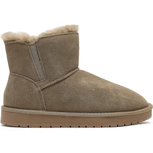 Kadın Vizon Süet Deri Teddy Bot 25WFD478110