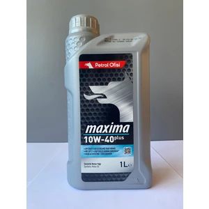 Petrol Ofisi Maxima 10W-40 1 Litre Yağ Yakma Önleyici Sentetik Motor Yağı (09/2025 Üretim)