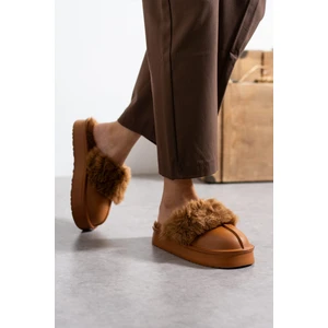 Kadın Cırtlı Çıkarılabilir Rahat Kaymaz Taban Peluş Kışlık Terliği