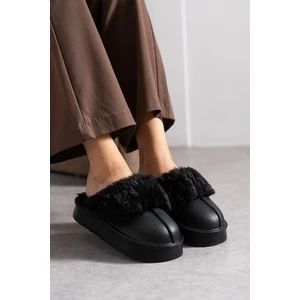 Kadın Cırtlı Çıkarılabilir Rahat Kaymaz Taban Peluş Kışlık Terliği