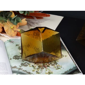 Velıs Orange Cam Vazo 16X16X15 cm