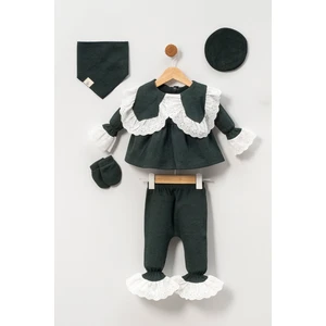 Kız Bebek Fistolu Waffle Hastane Çıkışı 5'li Yeni Doğan Seti 0-3 Ay