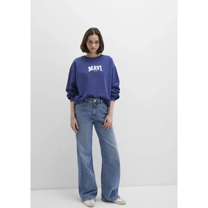 Mavi Logo Baskılı Lacivert Sweatshirt 1S10372-70498
