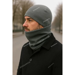 Polar Bere Boyunluk Gri 2.li Set