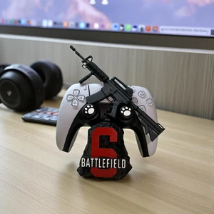 Battlefield Tasarımlı 3D Baskı Kontrolcü Tutucu Ps4–ps5 –xbox Gamepad Standı Joystick Standı